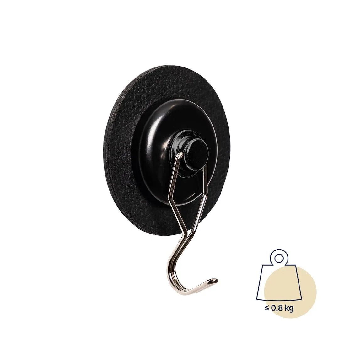 H000-14GA-1 – SILWY MAGNET Multi Purpose Hook, Magnetic Mount To Hang Jackets/ Towels/ Kitchen Utensils 1.65 Inch Dia...